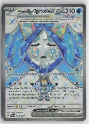 Wellspring Mask Ogerpon ex Ultra Rare SV06: Twilight Masquerade 194/167 NM