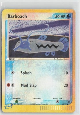 Barboach 51/97 Reverse Holo Dragon Pokemon NM