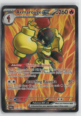 Armarouge ex 218/182 Ultra Rare Paradox Rift Pokemon NM