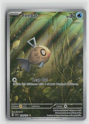 Feebas 198/191 Illustration Rare Surging Sparks Pokemon NM