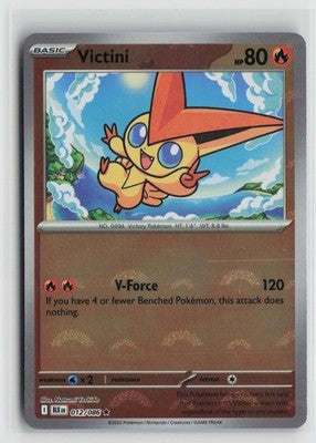 Poke Ball Victini 012/086 Holo Rare Black Bolt Pokemon NM