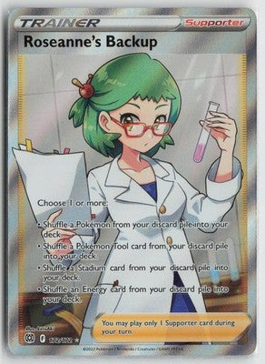 Roseanne's Backup 172/172 Ultra Rare Brilliant Stars Pokemon NM