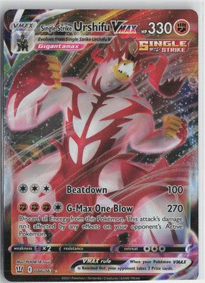 Single Strike Urshifu VMAX Ultra Rare SWSH05: Battle Styles 086/163 NM