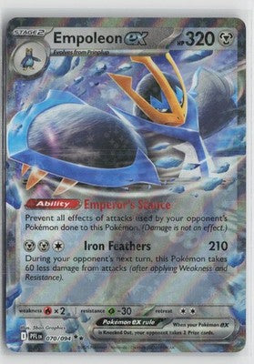 Empoleon ex 070/094 Double Rare Phantasmal Flames Pokemon NM