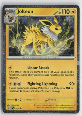 Jolteon (Cosmos Holo) 169 Holo Rare Scarlet & Violet Promo Pokemon NM