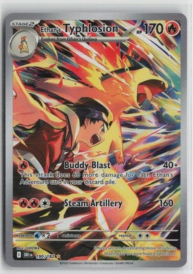 Ethan's Typhlosion 190/182 Illustration Rare Destined Rivals Pokemon NM