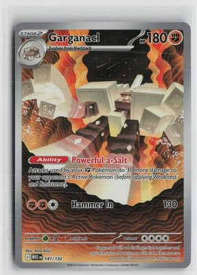 Garganacl 147/132 Illustration Rare Mega Evolution Pokemon NM