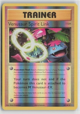Venusaur Spirit Link 89/108 Reverse Holo Evolutions Pokemon NM