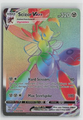 Scizor VMAX 193/189 Rainbow Rare Darkness Ablaze Pokemon NM
