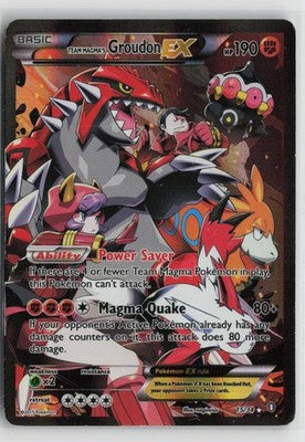 Team Magma's Groudon EX 15/34 Ultra Rare Double Crisis Pokemon MP