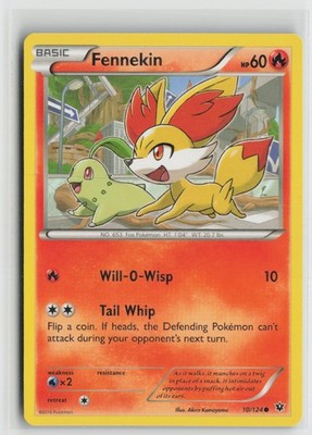 Fennekin 10/124 Common Fates Collide Pokemon NM