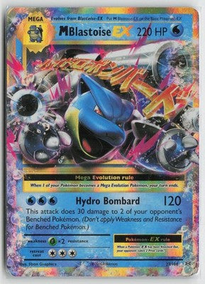 M Blastoise EX 22/108 Holo EX Rare Evolutions Pokemon MP