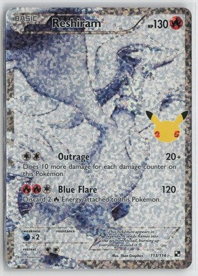 Reshiram 113/114 Classic Collection Celebrations: Classic Collection Pokemon NM