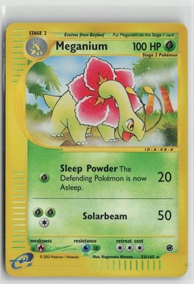 Meganium 53/165 Rare Expedition Base Set Pokemon MP