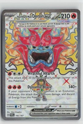 Hearthflame Mask Ogerpon ex Ultra Rare SV06: Twilight Masquerade 192/167 NM