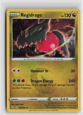 Regidrago 124/203 Holo Rare Evolving Skies Pokemon NM