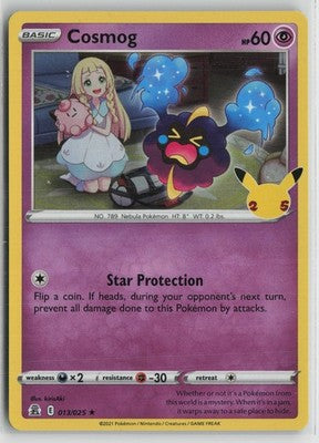 Cosmog 013/025 Rare Celebrations Pokemon NM