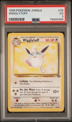 Wigglytuff 32/64 Jungle Pokemon PSA 3
