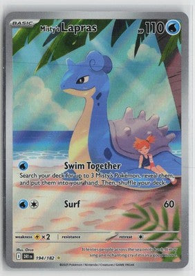 Misty's Lapras 194/182 Illustration Rare Destined Rivals Pokemon NM