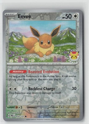 Eevee -  (Pokemon Day 2025) Promo 074/131 Reverse Holo Stamped