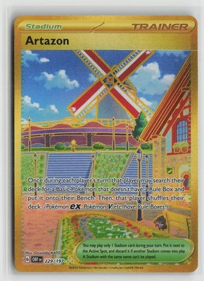 Artazon 229/197 Hyper Rare Obsidian Flames Pokemon NM