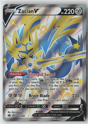 Zacian V (Shiny) - Promo SWSH: Sword & Shield Promo Cards SWSH292 NM