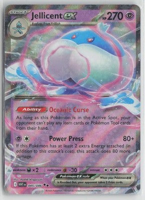 Jellicent ex Double Rare SV: White Flare 045/086 NM