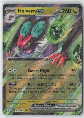 Noivern ex 069/091 Double Rare Paldean Fates Pokemon NM