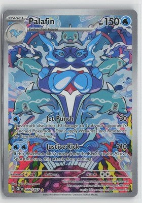 Palafin Illustration Rare SV03: Obsidian Flames 200/197 NM