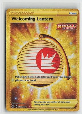 Welcoming Lantern 230/198 Secret Rare Chilling Reign Pokemon NM