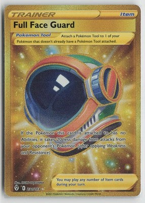 Full Face Guard 231/203 Secret Rare Evolving Skies Pokemon NM