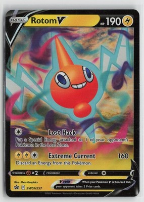 Rotom V SWSH257 Holo Promo Sword & Shield Promo Pokemon NM