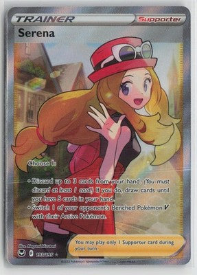 Serena 193/195 Ultra Rare Silver Tempest Pokemon NM