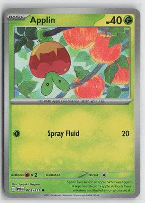 Poke Ball Applin 009/131 Prismatic Evolutions Pokemon NM