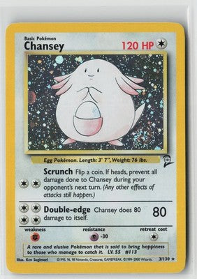 Chansey Holo Rare Base Set 2 003/130 NM