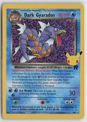 Dark Gyarados 82/82 Celebrations: Classic Collection Pokemon NM