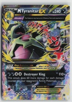 M Tyranitar EX 43/98 Holo EX Rare Ancient Origins Pokemon NM