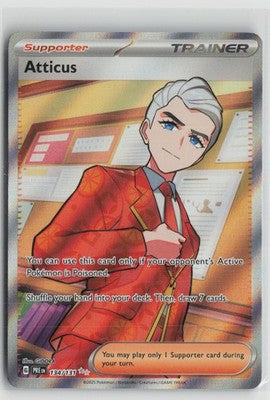 Atticus 134/131 Ultra Rare Prismatic Evolutions Pokemon NM