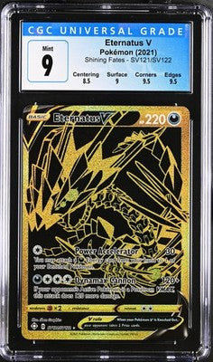 Eternatus V SV121/SV122 Shiny Vault Holo Shining Fates Pokemon CGC 9 Mint
