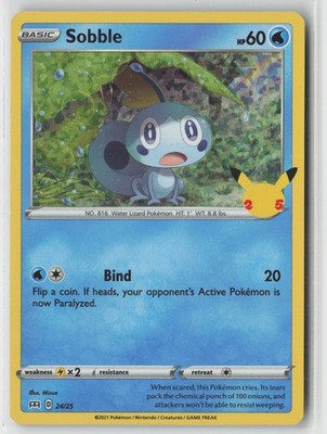 Sobble - 24/25 Promo McDonald's 25th Anniversary Promos 024/025 NM