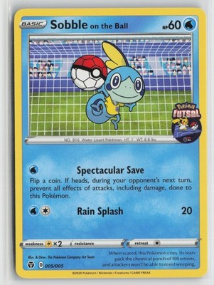 Sobble on the Ball 5/5 Pokemon Futsal Collection Pokemon NM