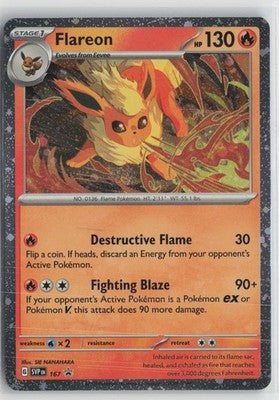 Flareon (Cosmos Holo) 167 Holo Promo Scarlet & Violet Promo Pokemon NM