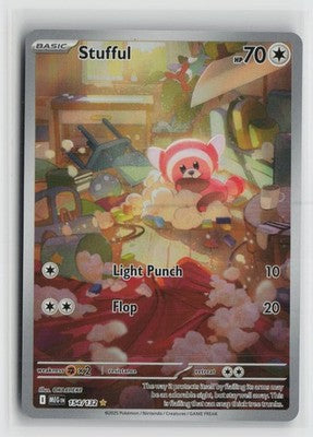 Stufful 154/132 Illustration Rare Mega Evolution Pokemon NM