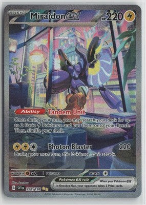 Miraidon ex 244/198 Special Illustration Rare Scarlet & Violet Pokemon NM