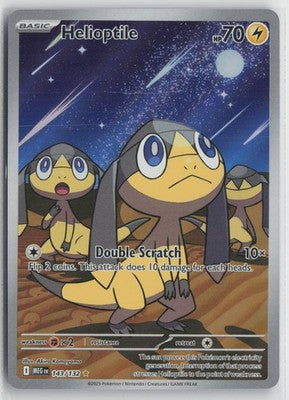Helioptile Illustration Rare ME01: Mega Evolution 143/132 NM