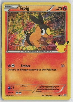 Tepig 13/25 McDonald's Collection 2021 Pokemon NM