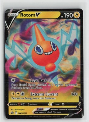 Rotom V SWSH257 Holo Promo Sword & Shield Promo Pokemon NM