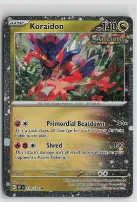 Koraidon EB Games Promo 119/162 Holo Pokemon NM