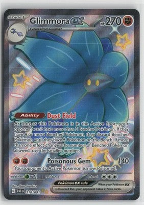 Glimmora ex 218/091 Shiny Ultra Rare Paldean Fates Pokemon NM