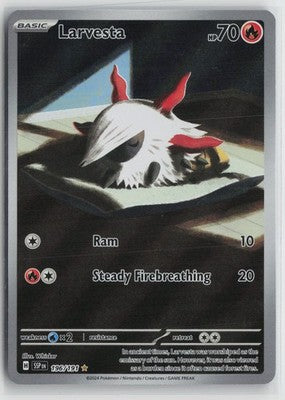 Larvesta 196/191 Illustration Rare Surging Sparks Pokemon NM